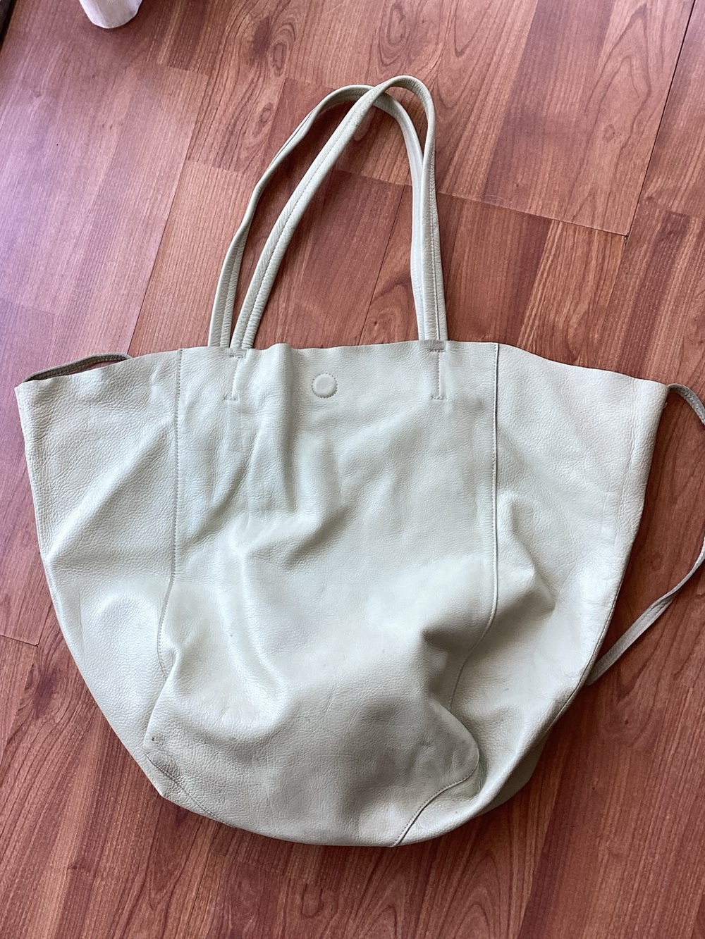 Linea Pelle cream leather tote